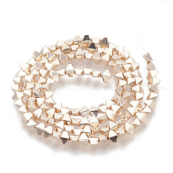 Electroplate Non-magnetic Synthetic Hematite Beads Strands&nbsp;G-N0322-17RG