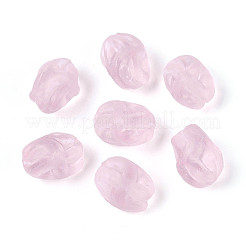 Frosted Handmade Lampwork Beads Strands&nbsp;LAMP-T023-28D