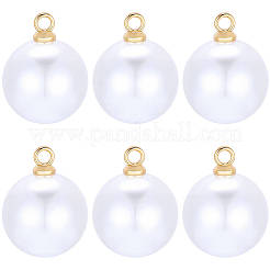 100Pcs ABS Plastic Pearl Pendants&nbsp;FIND-BM0001-39B-KCG