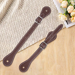 2Pcs Genuine Leather Spur Straps&nbsp;DIY-CL0002-56B