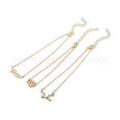 3Pcs Alloy Rhinestones Anklets&nbsp;LS-AJEW-S083-01G-08