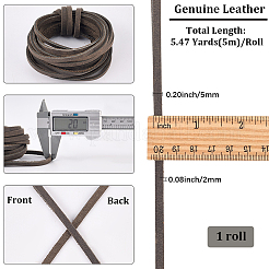 5M Flat Cowhide Leather Cords&nbsp;WL-GF0001-27C-02