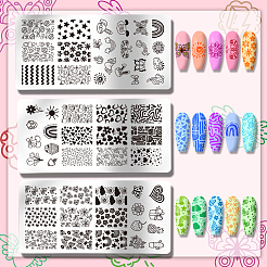 Stainless Steel DIY Nail Art Templates&nbsp;MRMJ-WH0092-060