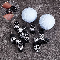 プラスチック製実用ゴルフアイアンスリーブ  ブラック  24.5x14mm  内径：9mmと9.5mm&nbsp;FIND-WH0750-187