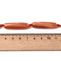 Natural Dyed & Heated Red Agate Beads Strands&nbsp;G-T151-A02-02A