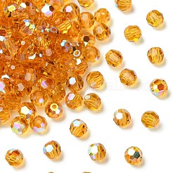 プレシオサ®クリスタルビーズ  チェコクリスタル  451 19 602 ラウンド  10070 200 トパーズ AB  4mm  穴：1mm&nbsp;Y-PRC-BB4-10070-200