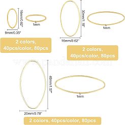 Brass Linking Rings&nbsp;KK-OC0001-12