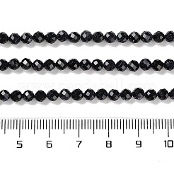 合成ブルーゴールドストーン青金砂石ビーズ連売り  多面カット  ラウンド  4mm  穴：0.6mm  約92個/連  14.49''（36.8センチメートル）&nbsp;G-A233-A01-01
