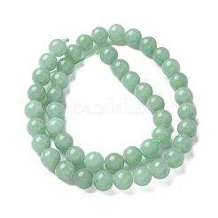 Natural Green Aventurine Round Beads Strands&nbsp;G-S150-8mm-2