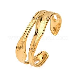 304 Stainless Steel Cuff Bangles for Women&nbsp;BJEW-G749-17G