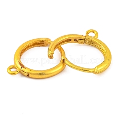 Brass Hoop Earring Findings&nbsp;KK-G502-01G