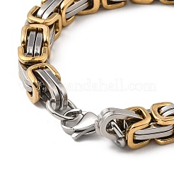 304 Stainless Steel Byzantine Chain Bracelets&nbsp;BJEW-D026-01GP