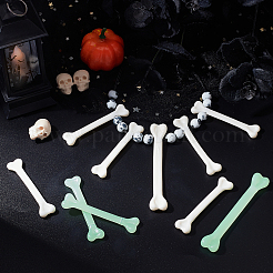 ハロウィンのおもちゃの飾り2セット  骨格  ミックスカラー  70.5~96x15.5~16x6~8mm  穴：2.7mm  1セット/スタイル&nbsp;AJEW-NB0003-18