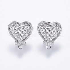 Alloy Stud Earring Findings&nbsp;PALLOY-F201-19