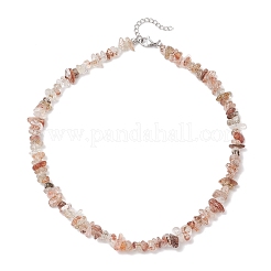 Natural Black Gold Rutilated Quartz Beaded Necklaces&nbsp;NJEW-JN05295