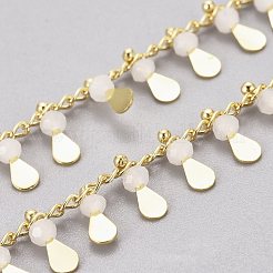 3.28 Feet Handmade Glass Beaded Chains&nbsp;X-CHC-E020-01C