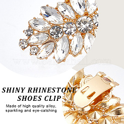 2Pcs Alloy Rhinestone Shoe Decorations&nbsp;FIND-CP0002-21