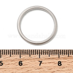 304ステンレススチール指輪  ステンレス鋼色  2mm  usサイズ7 1/4(17.5mm)&nbsp;RJEW-D335-01A-P
