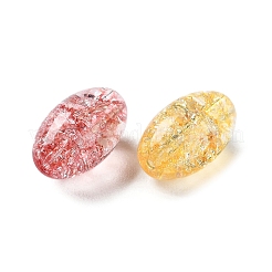 Transparent Crackle Glass Beads&nbsp;GLAA-B015-14