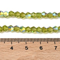 Electroplate Transparent Glass Beads Strands&nbsp;EGLA-K015-18R