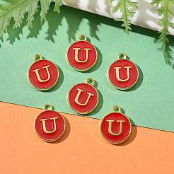 Golden Plated Alloy Enamel Charms&nbsp;ENAM-S118-03U