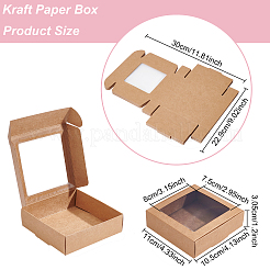 Square Foldable Creative Cardboard Box&nbsp;LS-CON-WH0086-15B