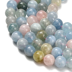 Natural Morganite Beads Strands&nbsp;G-H329-C10-10mm-AB