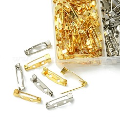 100Pcs 2 Colors Iron Brooch Findings&nbsp;IFIN-FS0001-36