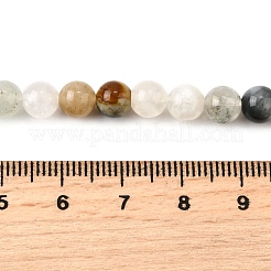 Natural Quartz Crystal & Rhodochrosite & Rose Quartz & Amethyst & Strawberry Quartz & Tourmalinated Quartz/Black Rutilated Quartz Beads Strands&nbsp;G-B143-A01-6mm