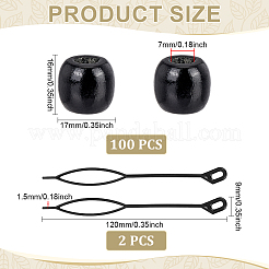 100Pcs Wood Beads&nbsp;DIY-ME0002-92B