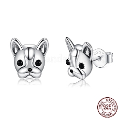 Anti-Tarnish Rhodium Plated 925 Sterling Silver Stud Earrings&nbsp;STER-BB72117
