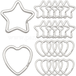 30Pcs 2 Styles Zinc Alloy Split Rings&nbsp;FIND-SP0004-19