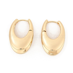 Brass Hoop Earrings for Women&nbsp;LS-EJEW-U041-04G