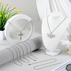 20Pcs Women's 304 Stainless Steel Curb Chain Necklaces Set&nbsp;STAS-SC0008-07