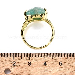 Brass Cuff Open Rings&nbsp;RJEW-D347-01G-10
