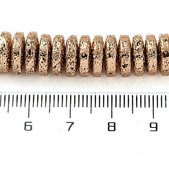 Electroplated Natural Lava Rock Beads Strands&nbsp;G-I360-A05-02