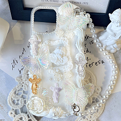 140Pcs 4 Colrs Virgin Mary Resin Cabochons&nbsp;MRMJ-OC0003-38