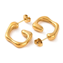 Ion Plating(IP) 304 Stainless Steel Stud Earrings&nbsp;EJEW-G395-25G