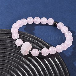 Natural Mixed Gemstone Beaded Stretch Bracelet for Women&nbsp;BJEW-A145-01