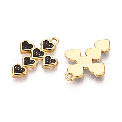 304 Stainless Steel & Enamel Pendants&nbsp;STAS-T073-62A-G