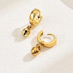 Elegant and Versatile 201 Stainless Steel Hoop Earrings&nbsp;WR7294