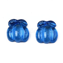 Autumn Theme Spray Painted Transparent Resin Cabochons&nbsp;CRES-S302-65-A06