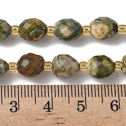 Natural Rhyolite Jasper Beads Strands&nbsp;G-F809-A09-01