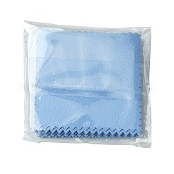 15Pcs Faux Suede Fabric Square Silver Polishing Cloth&nbsp;AJEW-FS0001-44