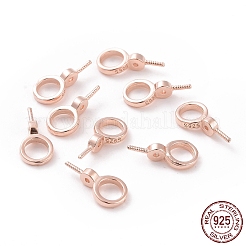925 Sterling Silver Screw Eye Peg Bails&nbsp;LS-STER-D035-46RG