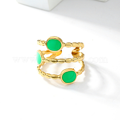Stylish Oval 201 Stainless Steel Retro Open Cuff Ringa&nbsp;AH4457