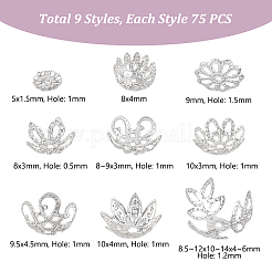 675Pcs 9 Styles Iron Bead Caps&nbsp;IFIN-GA0001-68