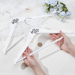 Wood Wedding Mrs Clothes Hangers&nbsp;DIY-WH0504-924A