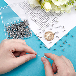 304ステンレススチールボールチープ250個  カロット終了  クラムシェルノットカバー  ステンレス鋼色  6x3mm  穴：1mm  内径：3mm&nbsp;STAS-UN0063-54