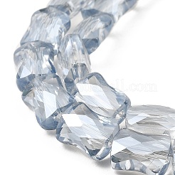 AB Color Plated Transparent Glass Beads Strands&nbsp;EGLA-P051-06A-A